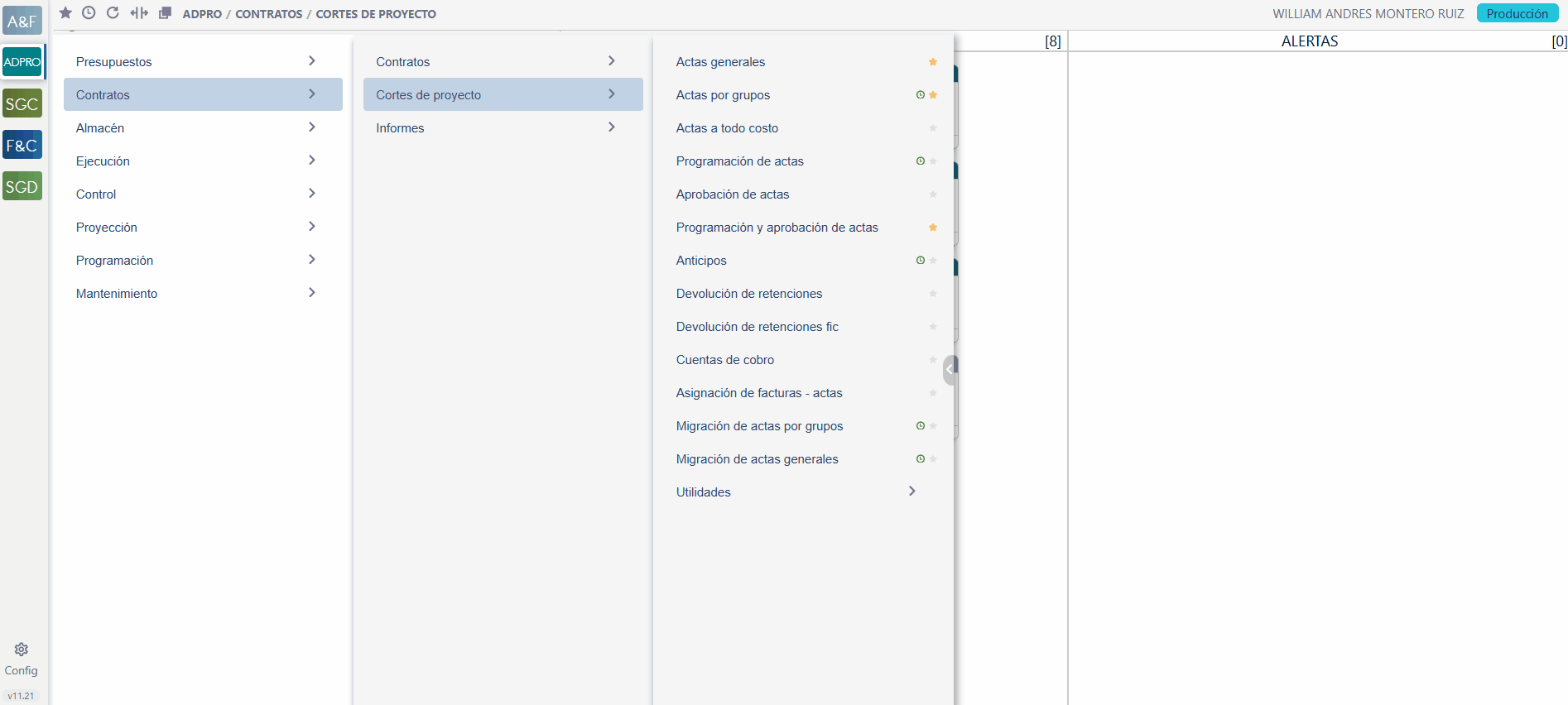 Programación de actas — Paso a paso