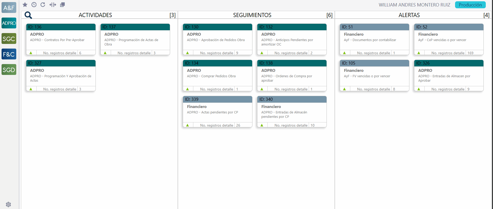 Actas generales - Crear Acta